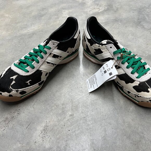 Adidas SL 72 OG Wmn's Cow Print Black White JR1639 - New - Picture 5 of 8
